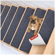 Reusable Adhesive Stair Tread Covers - 15 Pcs