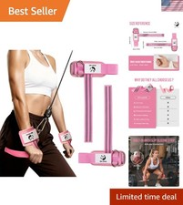 Comfortable Neoprene Lifting Straps with Electroplated D-Ring - Women  Men