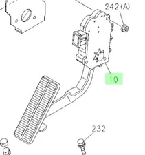 8980795750   Isuzu pedal accelerator 8979961860