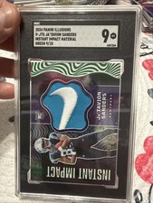Ja’Tavion Sanders Nike Patch Numbered 9/10 Graded 