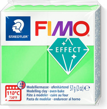 8010-501 FIMO Effect Oven-Hardening Polymer Modelling Clay - Neon Green (57G)