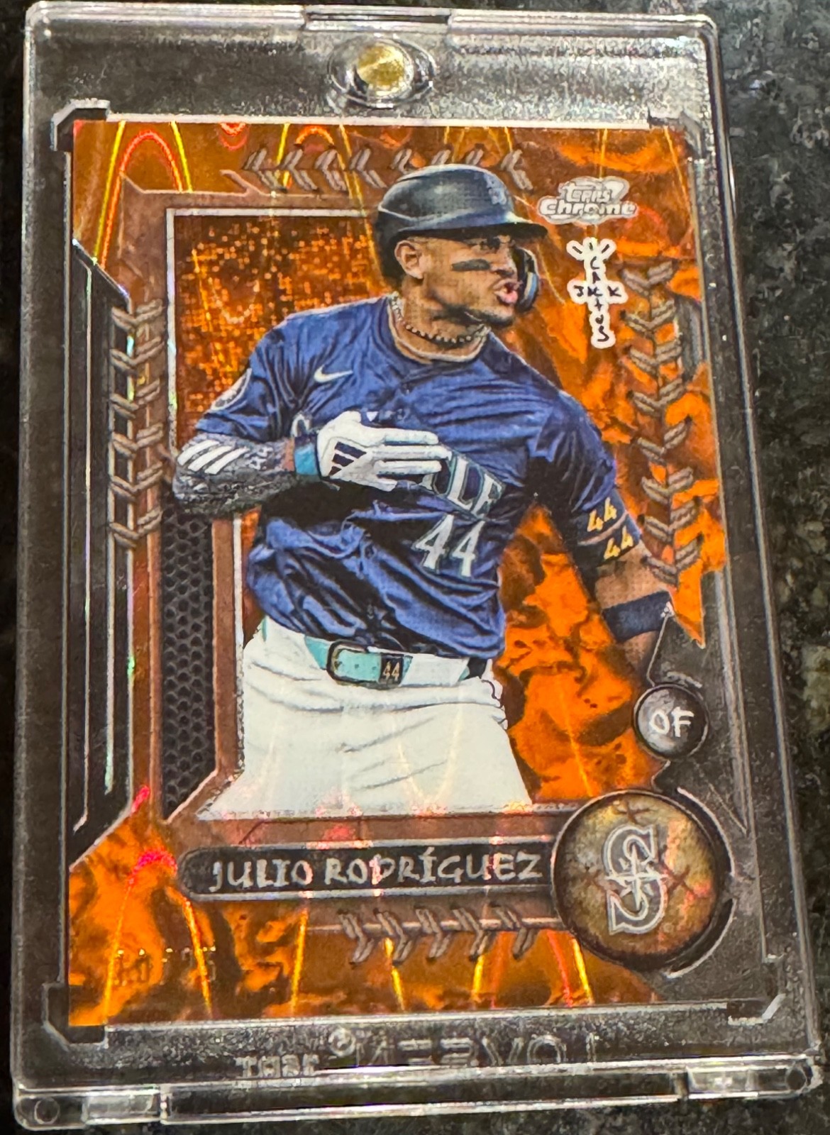 2024 Topps Cosmic Chrome x Cactus Jack - Julio Rodriguez #16 Orange /25