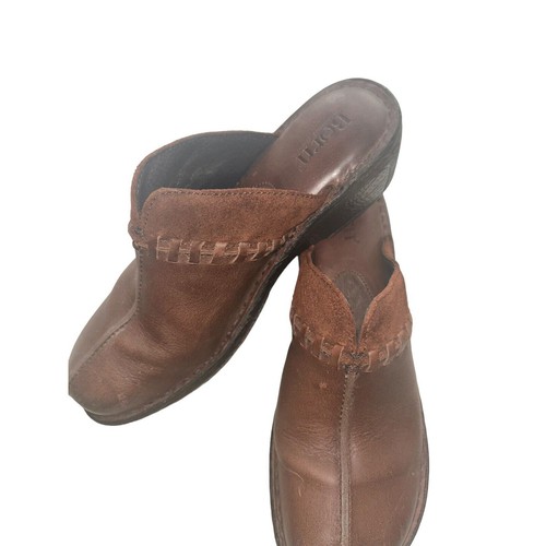 Born Women's Size 9 Brown Slip On Clogs Heeled Walking Comfort Shoes B64716 - Picture 3 of 15