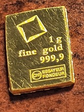 1 Gram .9999 Fine Gold Bar inv06 e109 5443.11 per troy oz