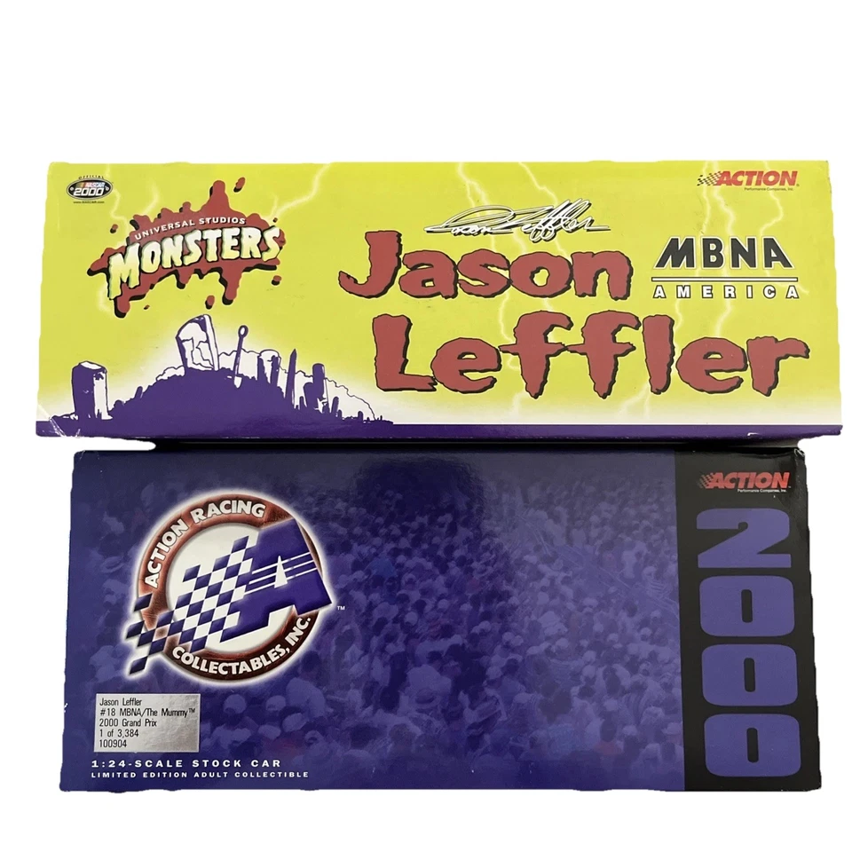 2000 Action Jason Leffler #18 MBNA The Mummy Universal Studios Monsters 1:24 - Image 2 of 2
