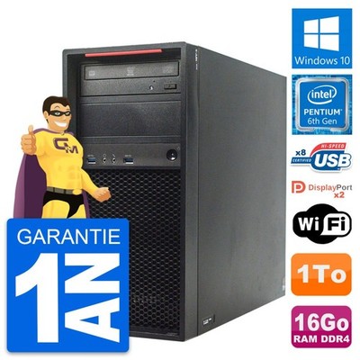 PC tour LENOVO Thinkstation P310 Intel G4400 RAM 16Go Disc 1To Windows 10 Wifi