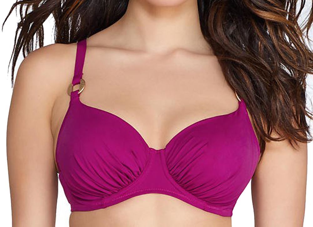 Fantasie Viana FS6273 W Underwired GatheRed Full Cup Bikini Top Berry 30DD
