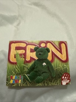 Erin The Bear 2nd Edition Series 4 1999 TY Beanie Babies #179