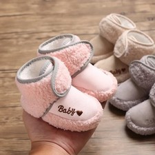 Infant Baby Girls Boys Toddler Shoes Boots Anti-slip Warm Soft Slippers Socks