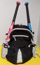 Athletic Works Baseball Bat  Equipment Backpack-Holds Bats/Helmet/Gloves-used
