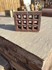 Reclaimed Terracotta Old Air Brick 225mm x 170mm x 85mm Terracotta Clay Brick