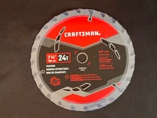 Craftsman 7-1/4" 24T Carbide Circular Framing Saw Blade NEW