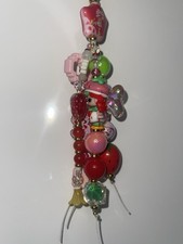 Strawberry Shortcake Journal Tassel | Beaded Spine Charm Accessory