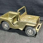 Vintage Tonka Army Jeep GR2-2431 Pressed Steel Green Military Toy