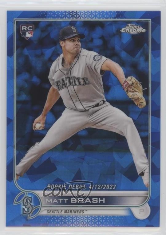 2022 Topps Chrome Update Sapphire Edition Debut Matt Brash #US274 Rookie RC 0zd5
