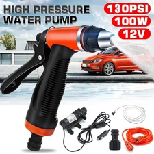 Electric 130PSI Pump Intelligent Car Wash Machine Gun 12V Washer Spray Cleaner