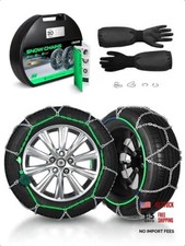 Set Of 2 Snow Chains 12mm Fit 175r14 18570r14 18565r15 19560r15 Pickup