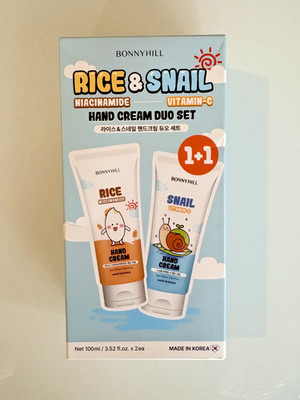 Bonnyhill Rice Niacinamide & Snail Vitamin-C Hand Cream Duo Set