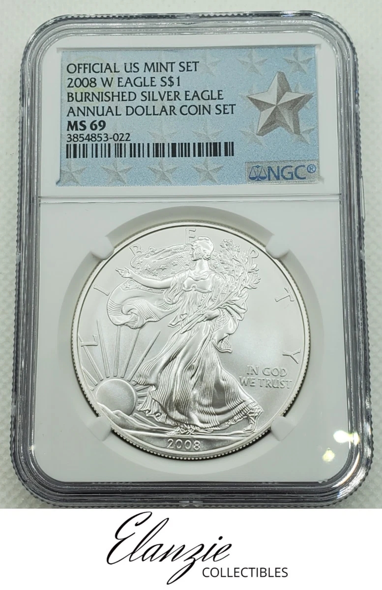 鑑定銀貨～2008 American Silver Eagle MS69 NGC American Eagle MS 69 Graded 2008 Silver Bullion Coins for sale | eBay