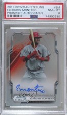 2019 Bowman Sterling Prospect Auto Elehuris Montero #BSPA-EM PSA 8 Auto 8d2