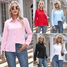 HOT Women's Fashion Button Front Cardigan Long Sleeve Blouse Bestseller