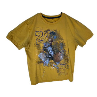 Nike Dri Fit T Shirt Men's L Yellow Graphic Kobe Bryant Black Mamba Special Ops