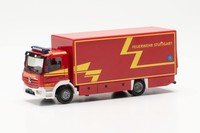 Herpa Lkw Modell Mercedes-Benz Atego '13 Koffer-Lkw Branddirektion Stuttgart, Or