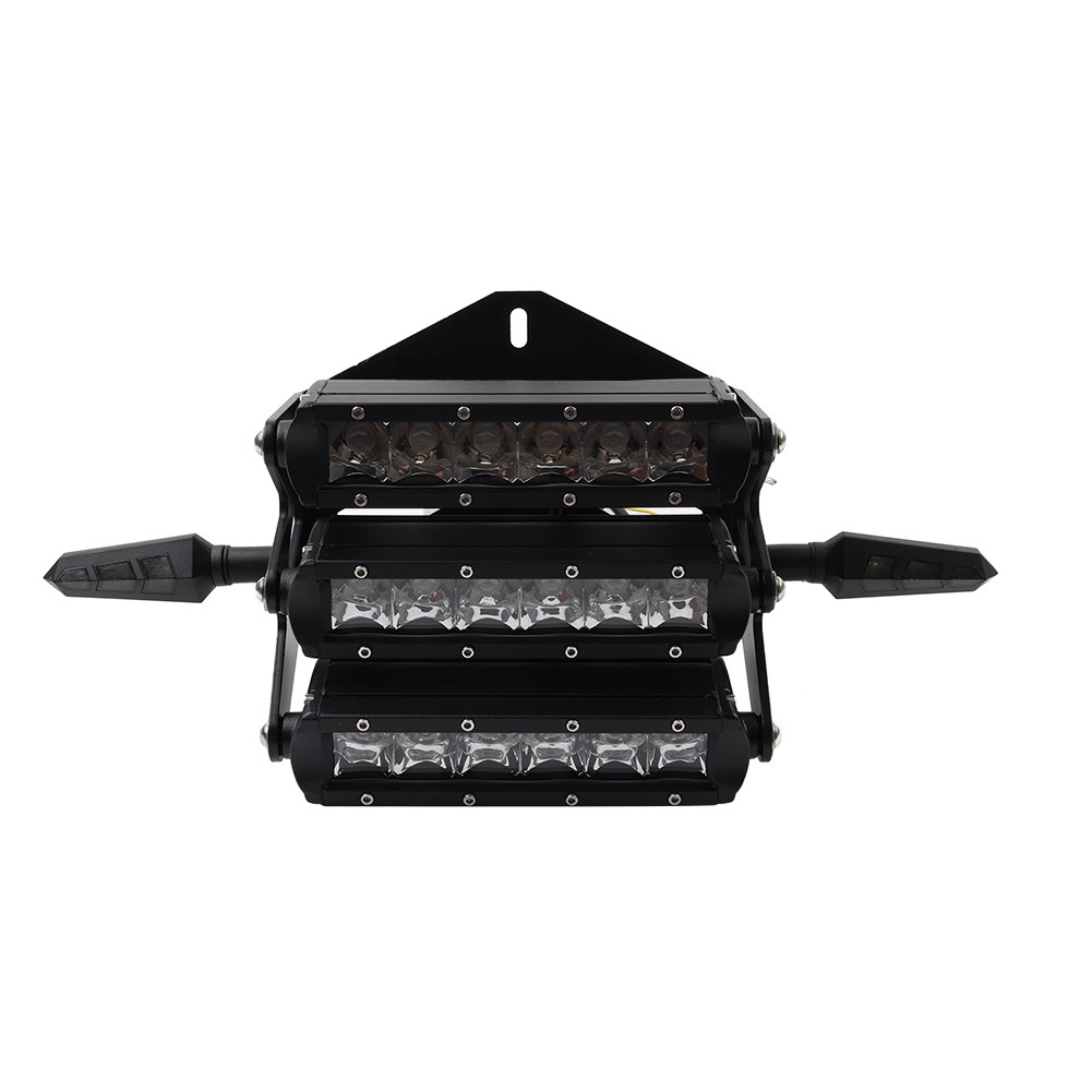 Triple Headlight Headlamp Kit For Honda Ruckus Zoomer For GY6 Scooter