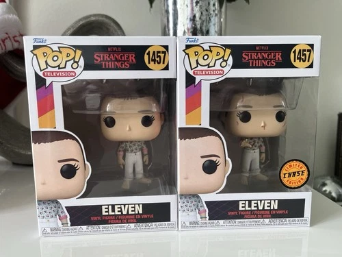 Funko Pop Stranger Things Finale Eleven & Chase Vinyl Figures #1457 Bundle