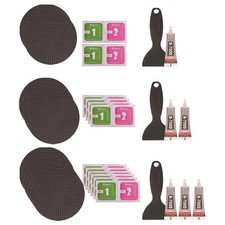Trampoline Patch Repair Kit 4-inch Round Glue On Patches With Glue And Scraper