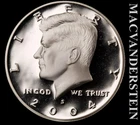 2004-S Kennedy Half Dollar- Silver- Choice Gem Proof- Luster #L5670