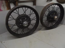 21" FORD STEEL SPOKE WHEELS RIMS model a gate wall hangar hubcaps antique 1928