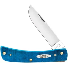 CASE XX KNIVES SOD BUSTER JR CARIBBEAN BLUE JIG BONE 6137 SS (25590) POCKET KNIF