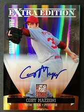 2011 Donruss Elite Extra Edition RC Autograph #4 CORY MAZZONI Auto #ed /433 EX +