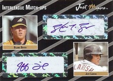 BLAINE BOYER - JEFF LARISH 2005 Dual Autograph 1/2