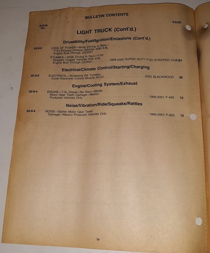 Ford Motor Company Technical Service Bulletin May 13, 2002 02-9 - Picture 3 of 4