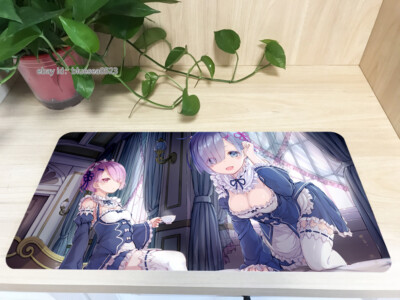 Anime Re: Zero Rem & Ram Mouse Pad Large Keyboard Desk Game Mat Mice Pad BS73