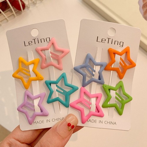 Children Cute Hair Clip Clip Baby Pentagram Girls Headdre Girl Fringe - Picture 17 of 22