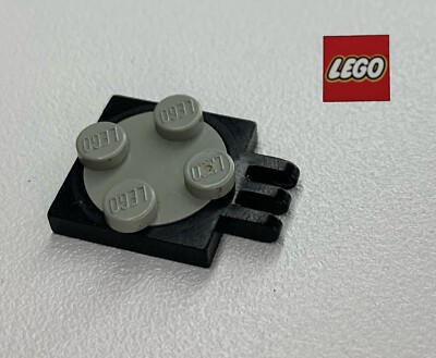 Vintage Lego schwarz & grau Drehteller 2 x 2 Platte mit Scharnier 3 Finger 251c01 - 5F