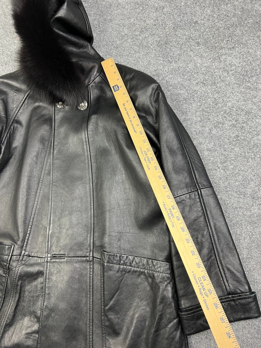 Vintage Neiman Marcus LNR Leather Jacket Women's 8 Black