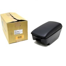Tapa De Reposabrazos De Consola En Piel PU Negro Con Costura Gris Para Subaru Impreza 2017-2020