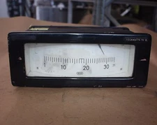 WSW Antique Vintage Steampunk Collectors MEGAWATTS MW 0-35 GAUGE DIAL 