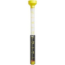 Pluviómetro Jumbo Taylor Precision Products 5 pulgadas de capacidad, amarillo