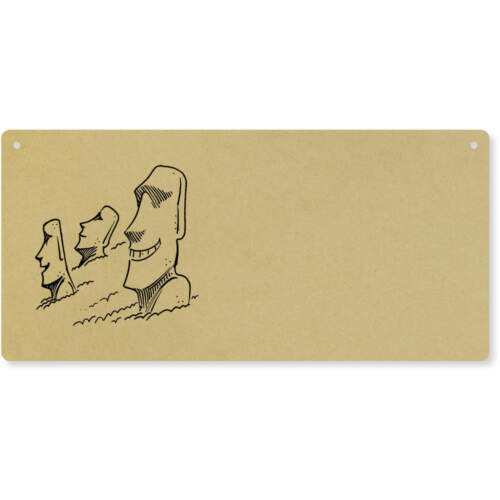 'Paaseiland Hoofden' Grote Houten Muurplaat / Deurbord (DP00034070) - Afbeelding 1 van 2