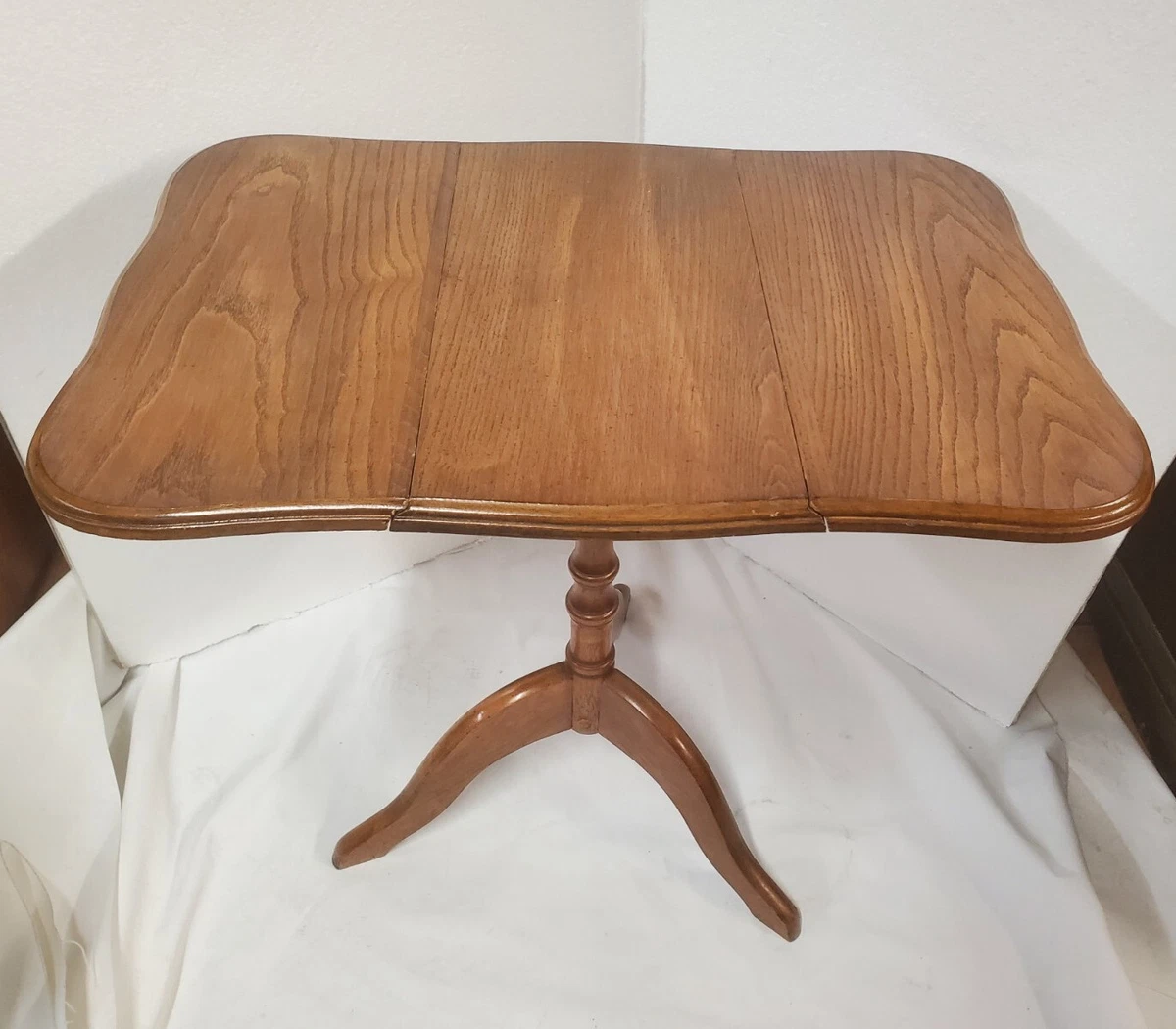 Vintage small drop cheap leaf side table