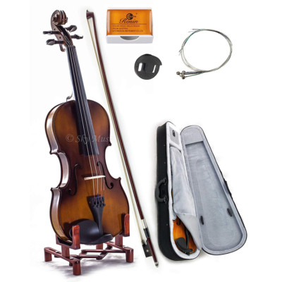 NEW Solid Maple Spruce Fiddle Violin 1/10 Size w Case Bow Rosin String VN201