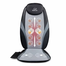 Snailax Gel Back Massager with Heat, Massage Chair Pad, Massage Seat Cushion
