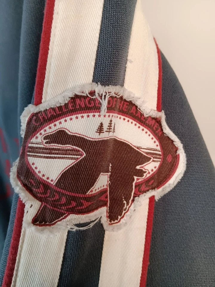 Buffalo Saw Bucking Full-Zip Jacket With Embroidered Patches & Striped Trim - Image 4 of 4