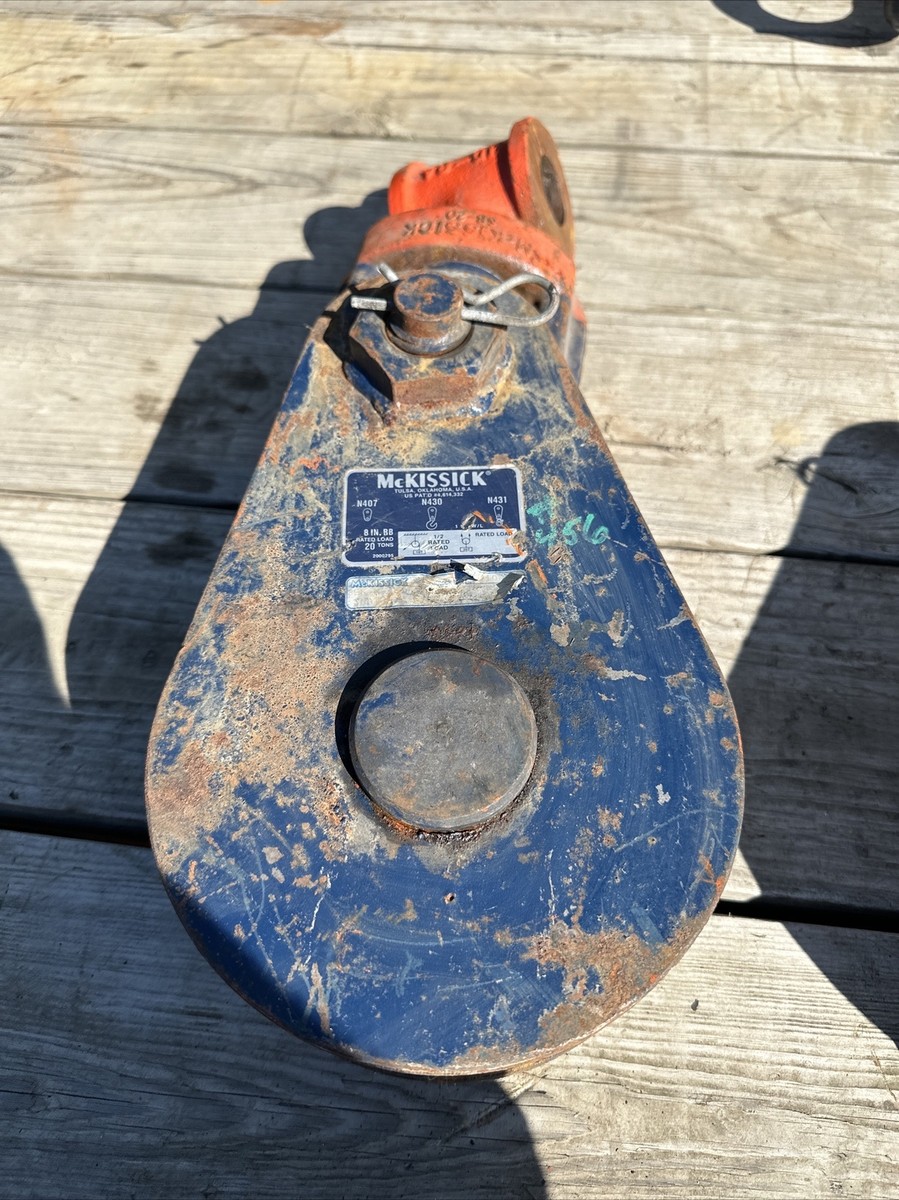 Crosby McKissick 8 in. no. 430 20 ton snatch block 120023 | eBay