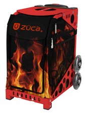 Zuca Blaze Sport Insert Bag Frame Red Flashing Wheels Travel